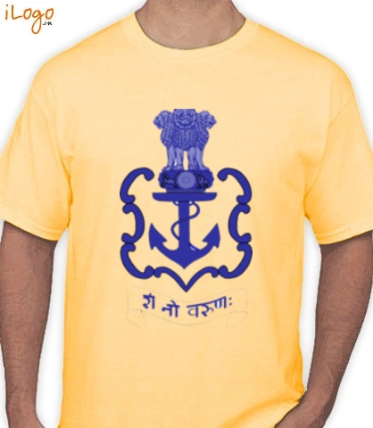 Indian-Navy-crest - T-Shirt