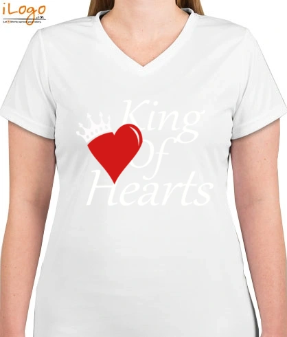 king-of-hearts Personalized Women's V-Neck T-Shirt India