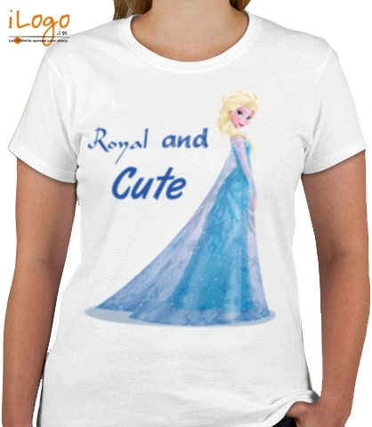 elsa-royal-%-cute.png - Kids T-Shirt for girls
