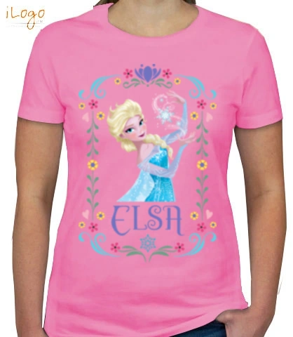 elsa-with-border - Kids T-Shirt for girls