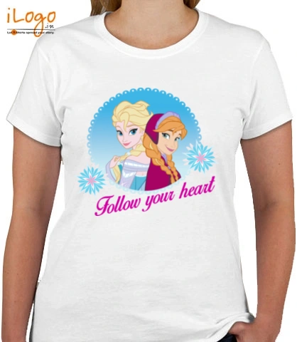 elsa-and-anna-follow-ur-heart - Kids T-Shirt for girls