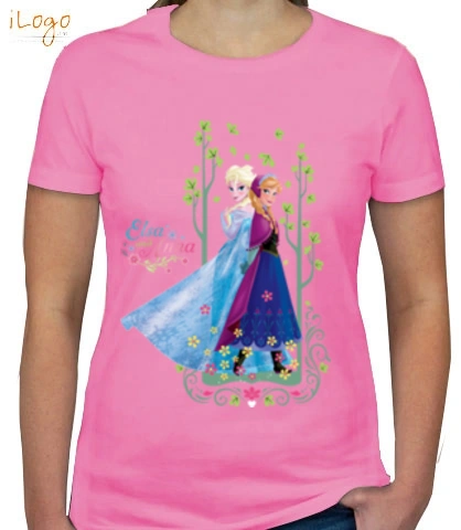 flower-anna-and-elsa - Kids T-Shirt for girls