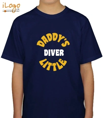 Daddy%s-little-diver - Boys T-Shirt