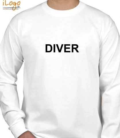 Navy-Diver- - Personalized full sleeves T-Shirt