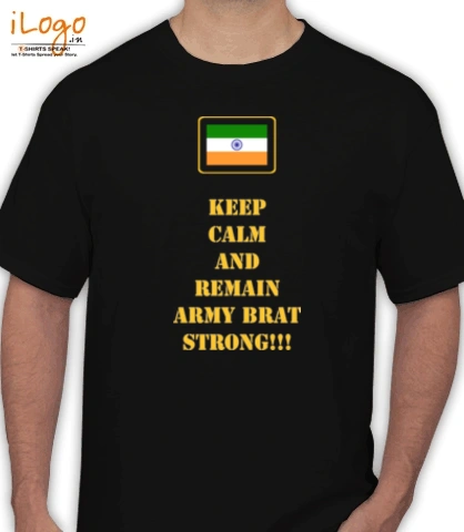Keep-Calm-Army-Brat - T-Shirt