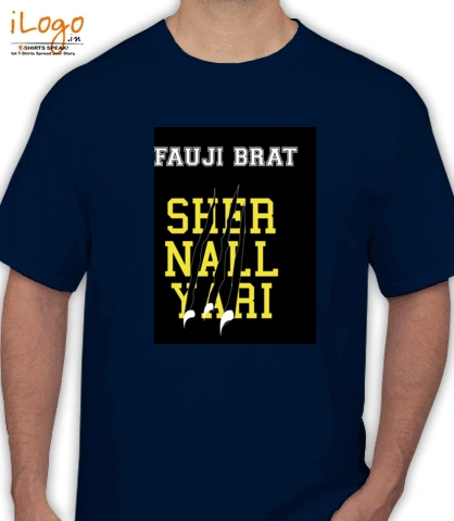 FAUJI-BRAT-LION-NAIL - Men's T-Shirt