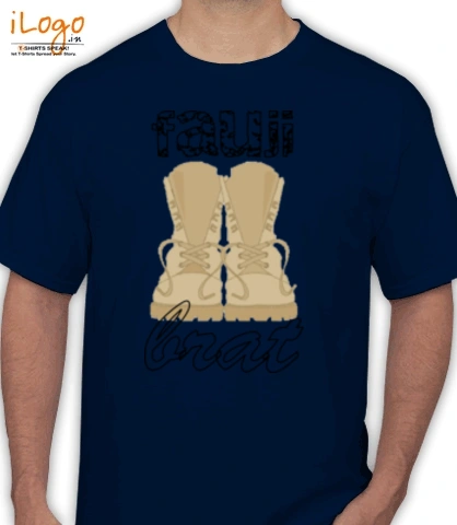fauji-brat-with-destroy-font - Men's T-Shirt