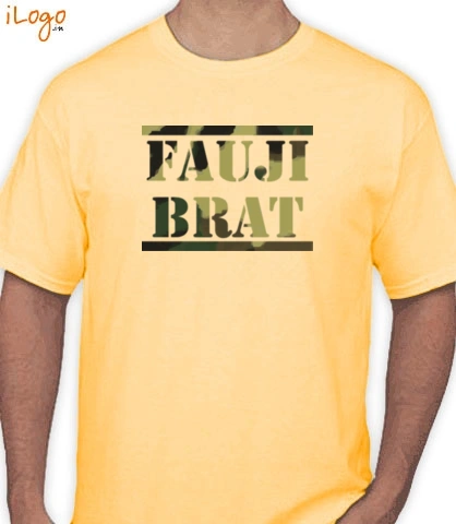 FAUJI-BRAT-IN-TEXTURE - T-Shirt
