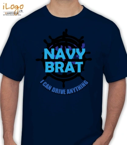 NAVY-BRAT-WITH-DRIVEWHEEL - Men's T-Shirt