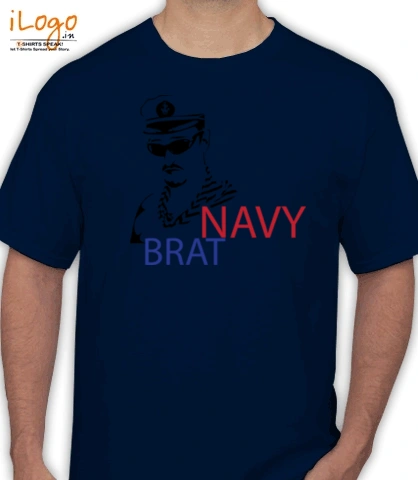 NAVY-BRAT-WITH-FIGURE - Men's T-Shirt