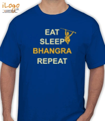 eat-sleep-bangra-repeat - T-Shirt