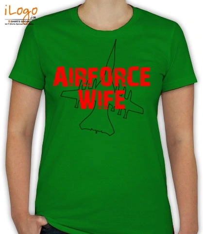airforce-wife-plain-outline - T-Shirt [F]