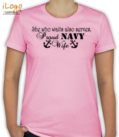 proud-navy-wife-with-anchor - T-Shirt [F]