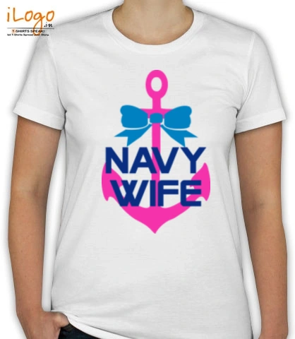 navy-wife-pink-anchor - T-Shirt [F]