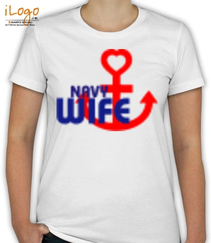 anchor-heart-navy-wife - T-Shirt [F]