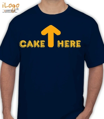 CAKE----HERE - Men's T-Shirt