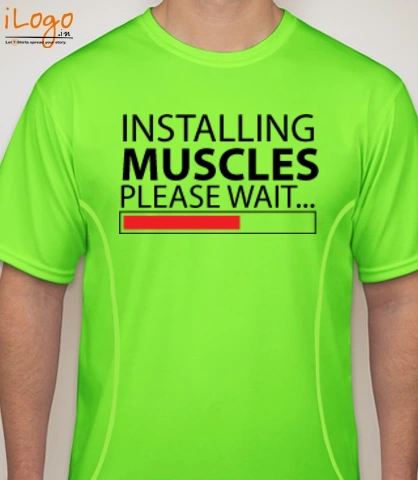 installing-muscles. - Blakto Sports T-Shirt