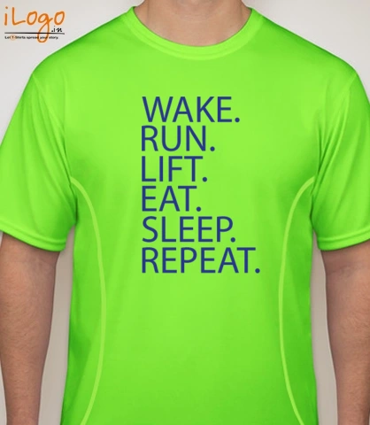 wake-run-sleep - Blakto Sports T-Shirt