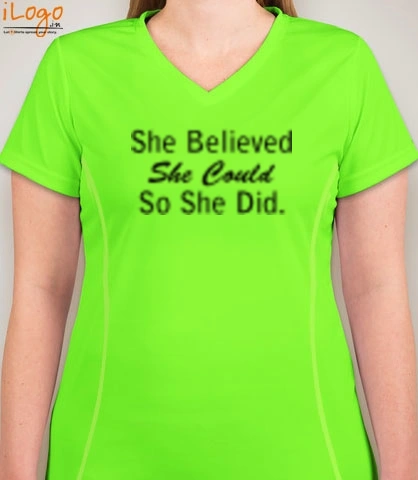 she-belive-she-could-shedid-it - Blakto Women's Sports T-Shirt