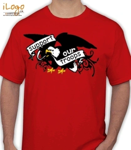 Eagle-Banner-Support- - T-Shirt