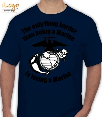 loving-a-marine- - Men's T-Shirt