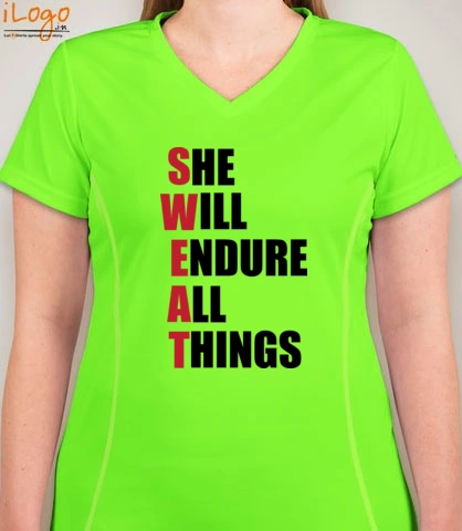 she-will-endure - Blakto Women's Sports T-Shirt