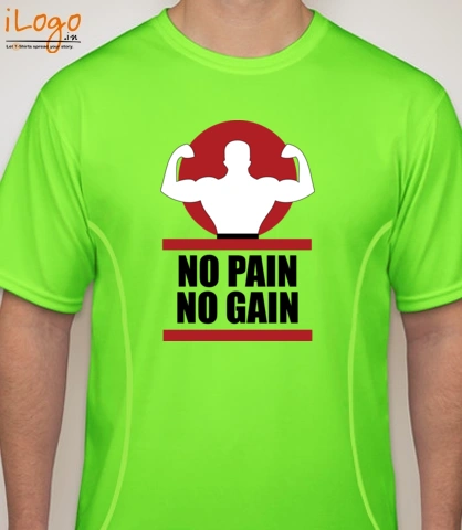 no-pain-no-gain. - Blakto Sports T-Shirt