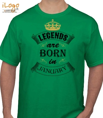 legend-born-in-january - T-Shirt