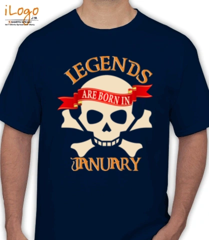 Legends-are-born-in-january - T-Shirt