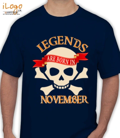 legends-are-born-in-November..- - T-Shirt