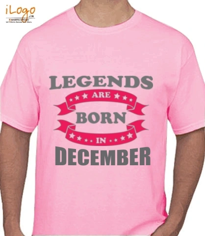 LEGENDS-ARE-BORN-IN-DECEMBER%C%C%C - T-Shirt