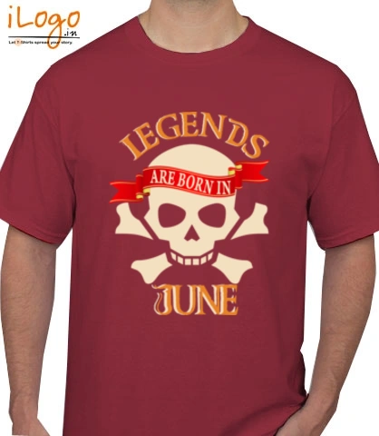 LEGENDS-BORN-IN-June.-. - T-Shirt