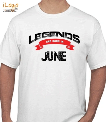 Legends-are-born-in-june%B - T-Shirt