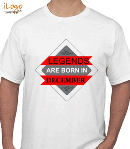 LEGENDS-BORN-IN-DECEMBER..-. - T-Shirt