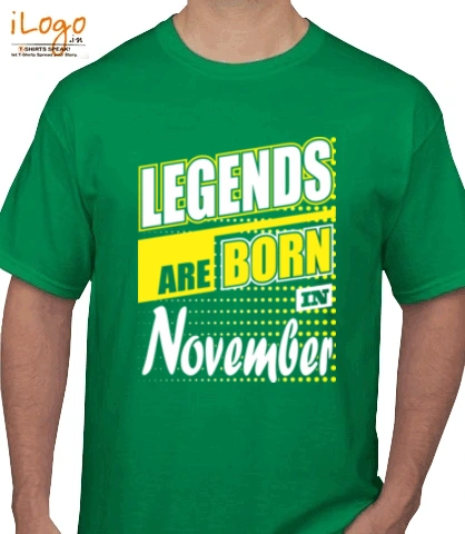Legends-are-born-in-November.. - T-Shirt