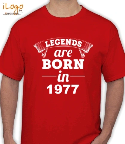 Legends-are-born-IN-. - T-Shirt