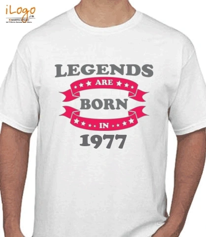 Legends-are-born-% - T-Shirt