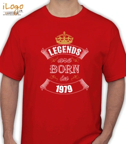 Legends-are-born-IN-%A. - T-Shirt