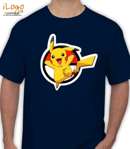pikachu-with-white-circle - T-Shirt
