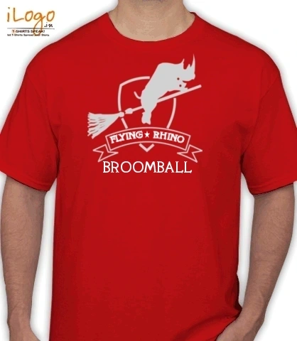 Flying-Rhino-Broombal - T-Shirt
