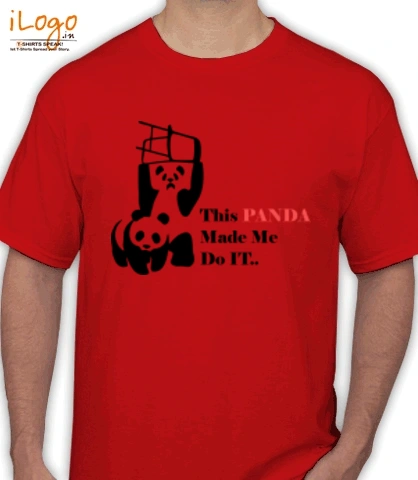 Panda-made-me-do-it - T-Shirt