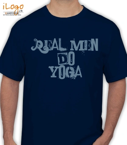 Real-men-do-yoga - T-Shirt