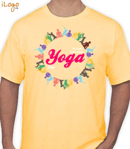 Yoga-design-colourfull - T-Shirt