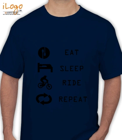 Eat-Sleep-Ride-Repeat - Men's T-Shirt