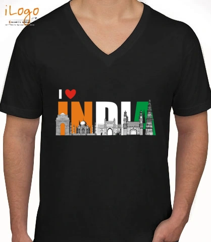 Love-india - Custom mens v-neck t-shirt
