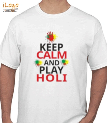 keep-calm-and-play-holi - T-Shirt