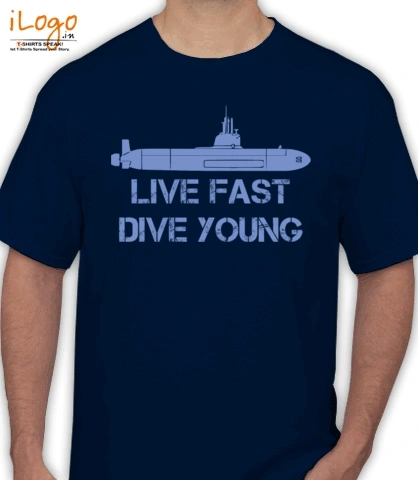 live-fast-dive-young - Men's T-Shirt