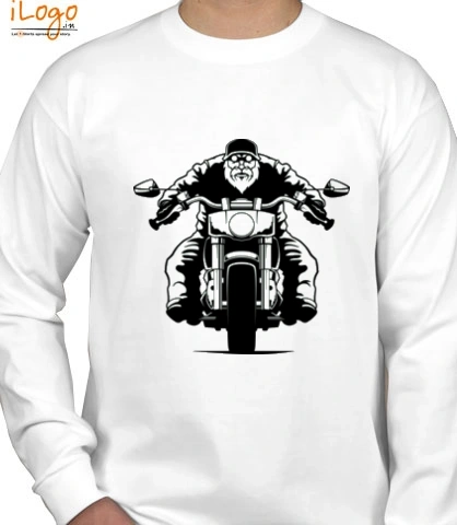 Biker-Grandfather - Full sleeves T-Shirt