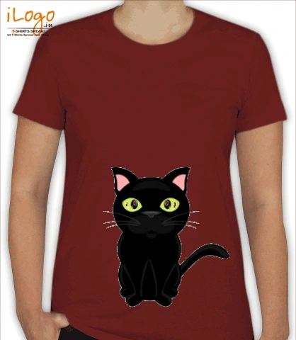 black-cute-cat - Women T-Shirt [F]