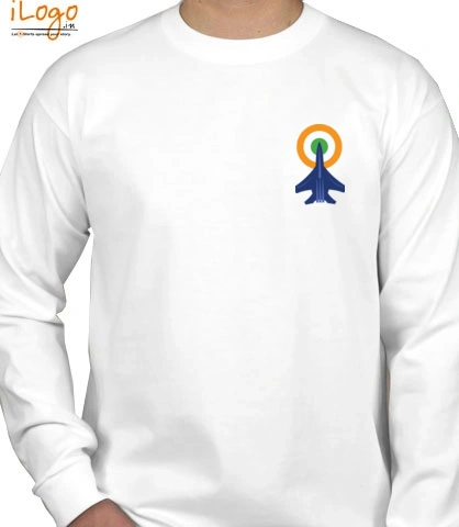 INDIAN-FLAGLOGO - Personalized full sleeves T-Shirt